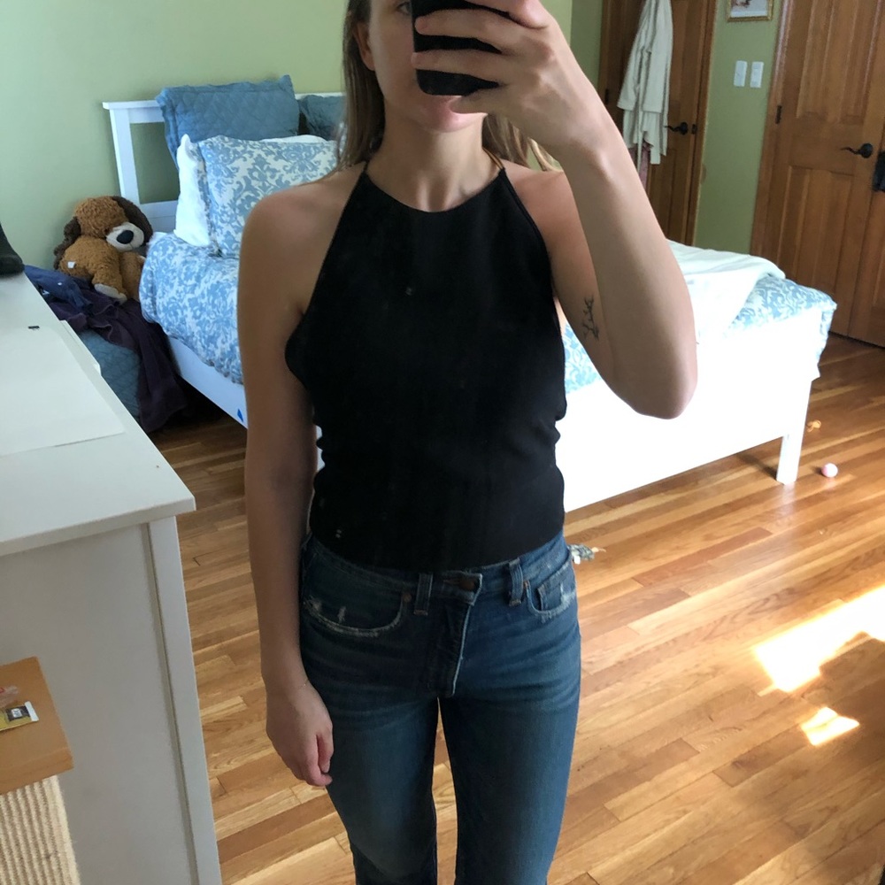 Black Halter Top